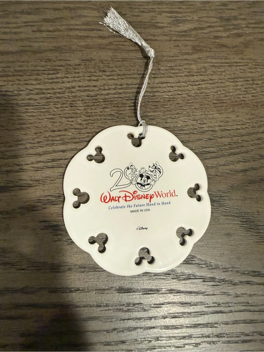 WDW 2000 “Celebrate the Future Hand in Hand” Commemorative Ornament